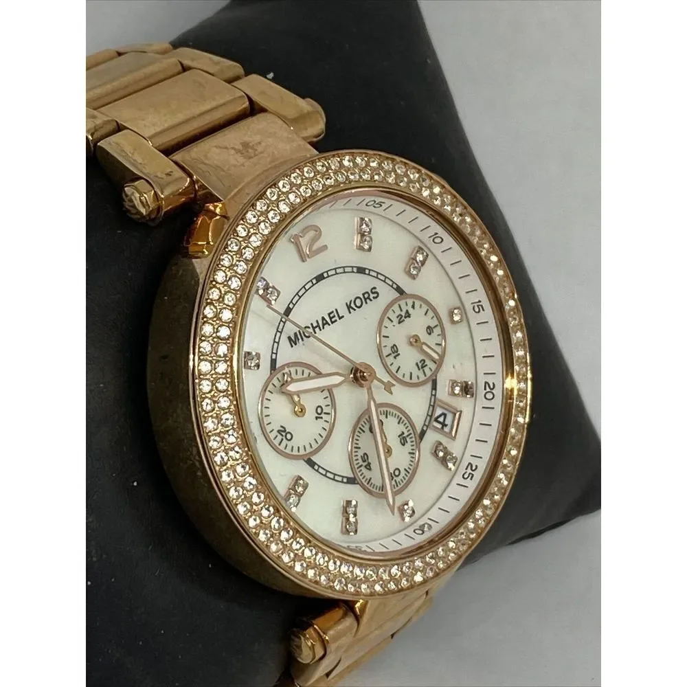 Michael Kors MK5491 Women's Gold Stainless Steel Analog Dial Geniune Watch GE435